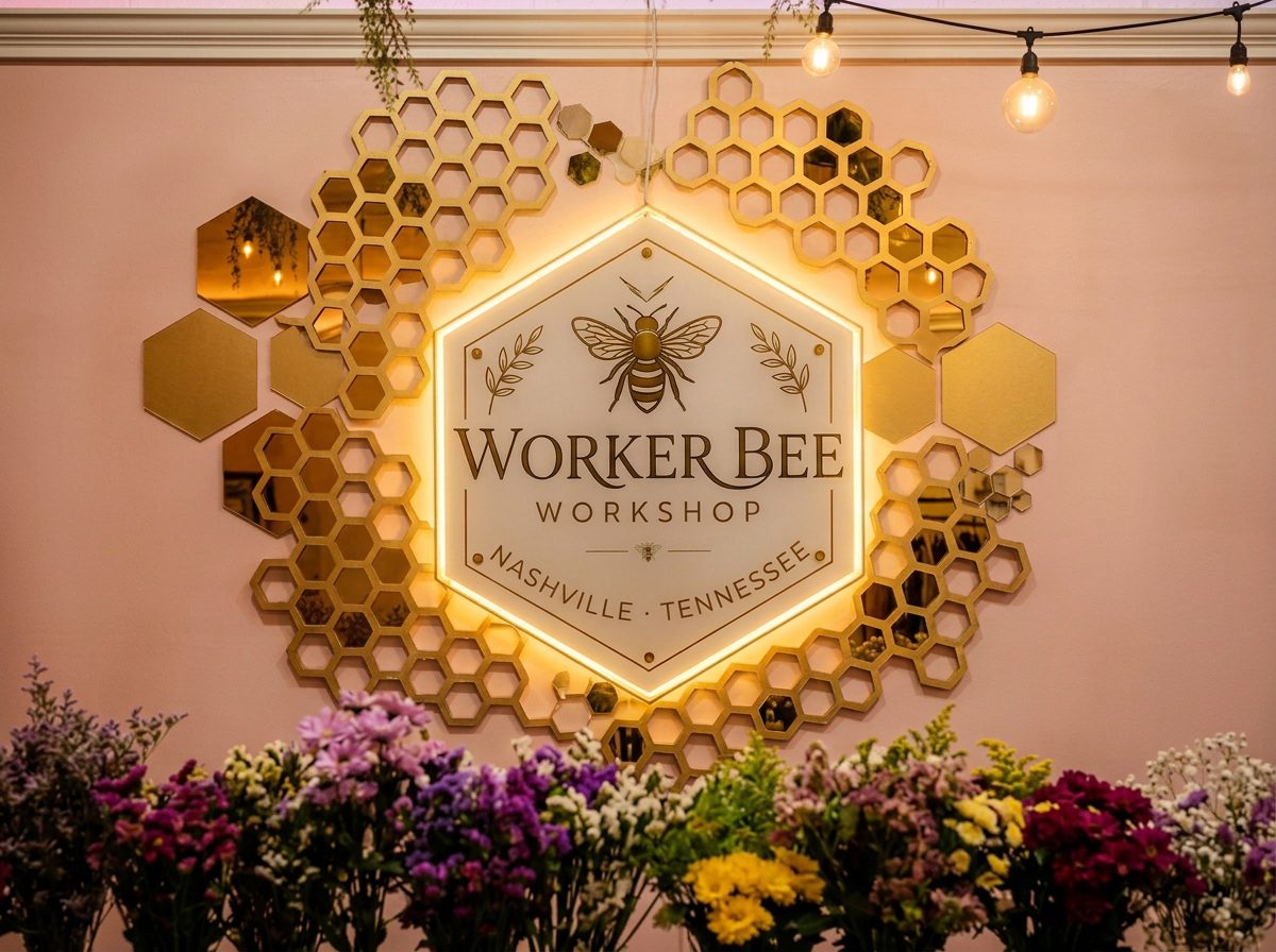 Workerbees interior, patio-garden retail studio